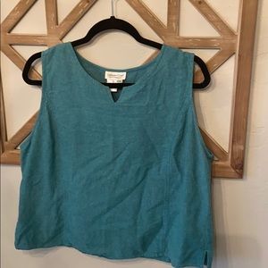 Vintage, linen, sleeveless top